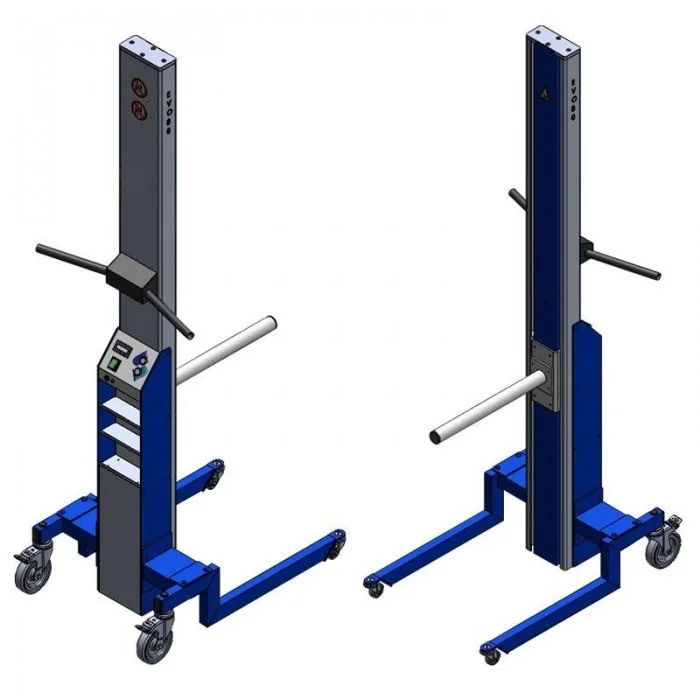 Elevator Mobil Cu Suport Tub Pentru Bobine 455 mm, Ø 42.4 mm-Echipamente De Ridicat Si Manipulat