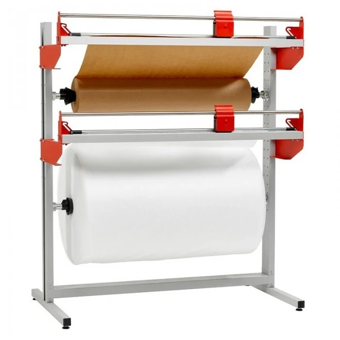 Dispenser Fix Pentru Ambalare, Suport 2 Role, Cu Sistem De Taiere-Accesorii Folie Cu Bule De Aer