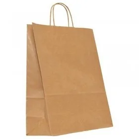 Pungi Hartie Cu Maner Rasucit, Alb/Natur-Pungi Hartie