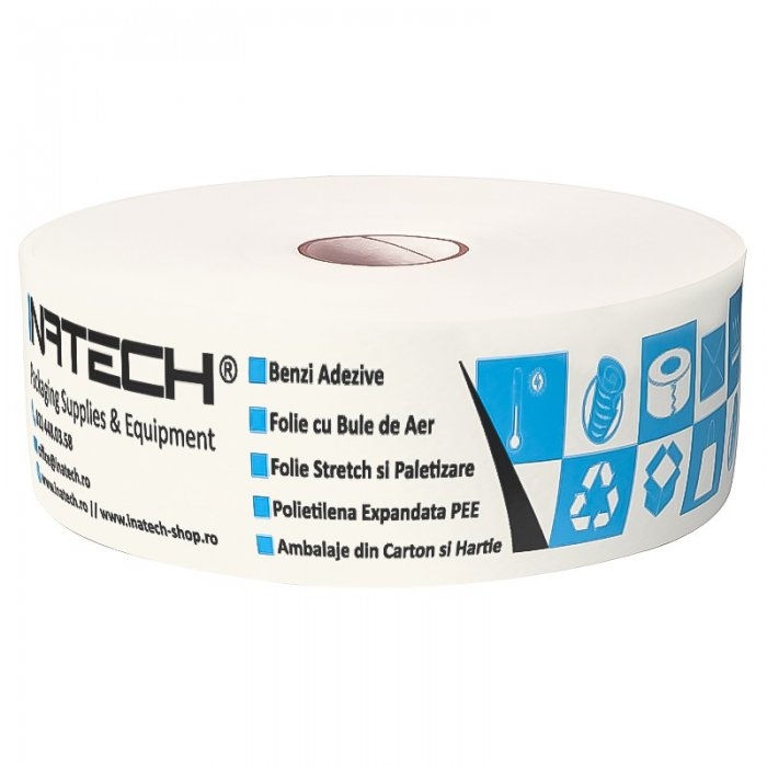 Banda Adeziva Umectibila Personalizata 60 mm x 200 m-Benzi Adezive Personalizate