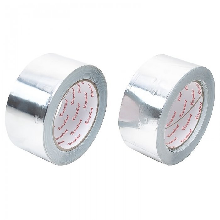 Banda Adeziva Din Aluminiu 50 mm x 50 m x 50 my-Banda Adeziva Aluminiu