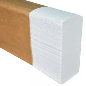 Prosop Hartie Pliat, Alb, V-Fold, 12 buc/pachet-Consumabile Hartie