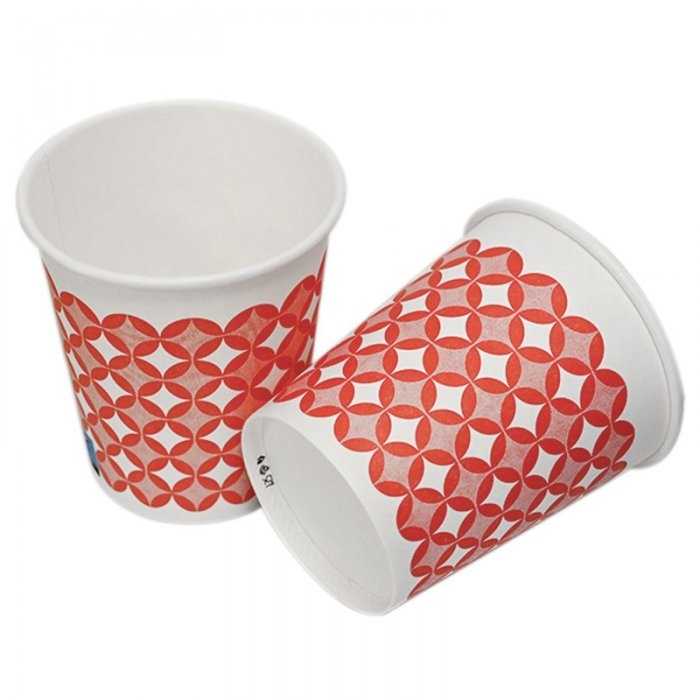 Pahar Carton 8 oz Pentru Bauturi Calde, Imprimare Stea, 50 buc/set-Pahare Carton